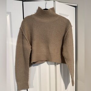 Cropped Oatmeal Sweater